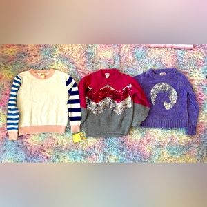 3 pack of brand new beautiful soft sweaters size 4/5